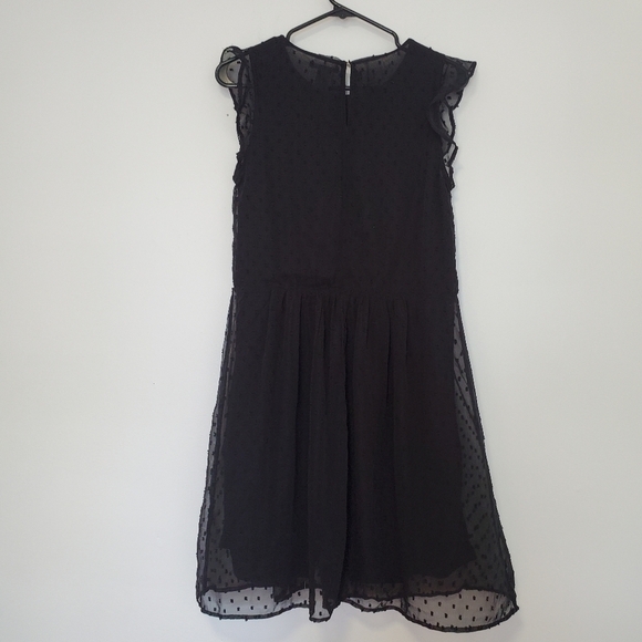 H&M Black Polka Dot Dress with frill sleeves - Picture 5 of 5